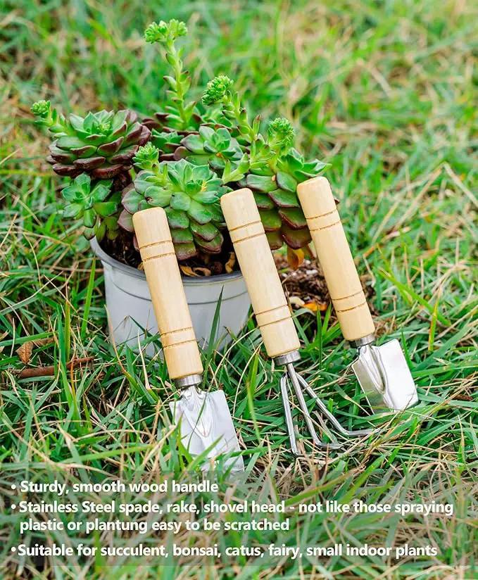 Plant Repotting Mat, 5Pcs Succulent Tools Mini Garden Small Gardening Tools Indoor, Pruning Shear Gardening Scissor, Hand kit for Bonsai, Cactus, Fairy, Houseplant Transplanting, Seedling by GreenHaven Gardens