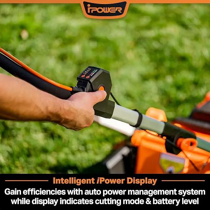 LawnMaster CLMF4819A 48V MAX* 19-inch Brushless Cordless Mower with 2X24V MAX* 4.0Ah Battery and a Dual Charger by GreenHaven Gardens