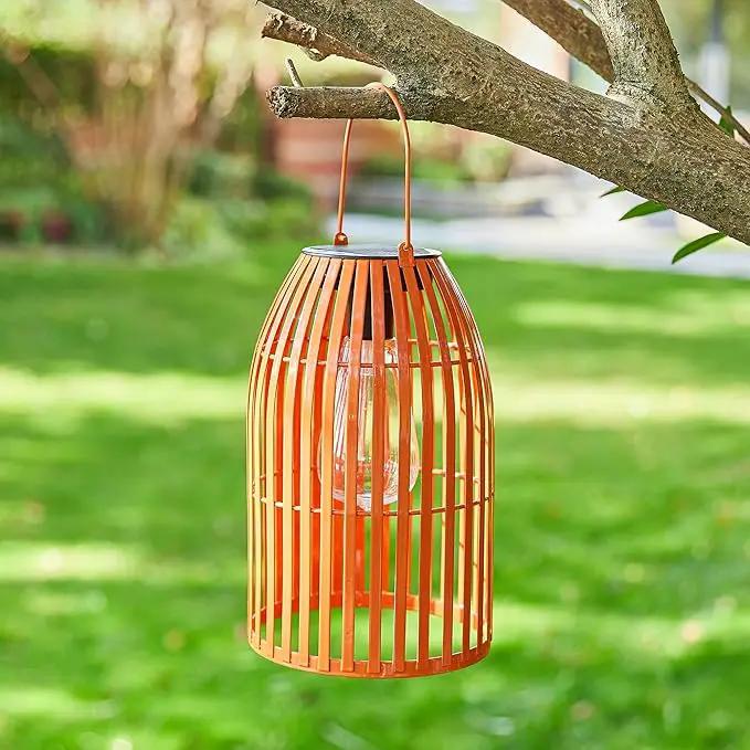 Solar Lantern Outdoor Waterproof Hanging Metal Birdcage Shaped Lantern Decorative Solar Light for Garden Yard Patio Porch by GreenHaven Gardens