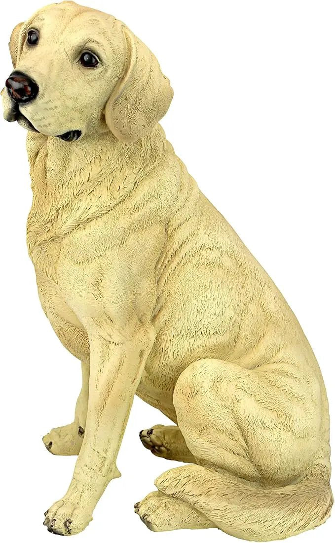 Design Toscano Golden Labrador Retriever Dog Garden Statue, 15 Inch, Full Color by GreenHaven Gardens