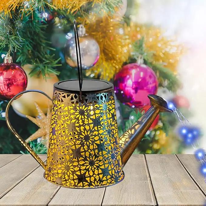 Solar Watering Can Lights,Large Retro Metal Hanging Solar Lights Outdoor Waterproof, Gardening Mother's Day Gifts for Mom Grandma Women Birthday, Garden Decor Yard Light Outside for Porch Patio by GreenHaven Gardens