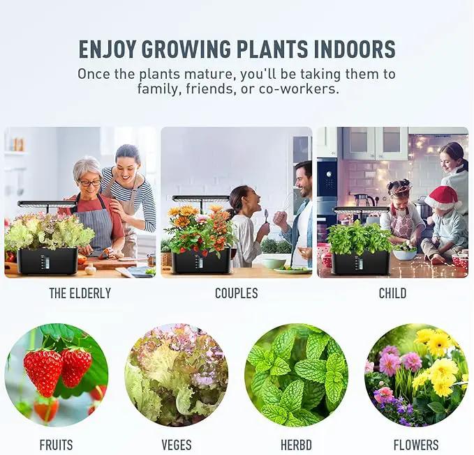 Ahopegarden 50pcs Hydroponic Pods Kit: Compatible with AeroGarden Herb Kits with 50 Grow Sponges; 50 Pods Lable, Highly Breathable - Indoor Garden Kit Supplies for Most Brands by GreenHaven Gardens