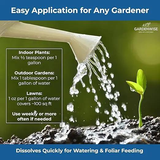 20-20-20 Water-Soluble Fertilizer – Powder for Liquid Plant Food for Indoor & Outdoor Plants, Orchids, Vegetables, Lawns, Flowers – 20 20 20 Fertilizer 4 Quarts (8 lbs) by GreenHaven Gardens