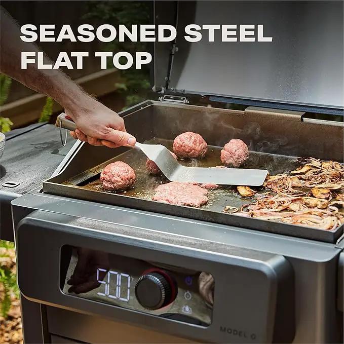 Current® Model G Griddle, Smart Electric Outdoor Flat Top BBQ Grill with 200°F to 600°F Range for Searing & Roasting, Digital Precision, Apartment-Friendly & Weather-Resistant by GreenHaven Gardens