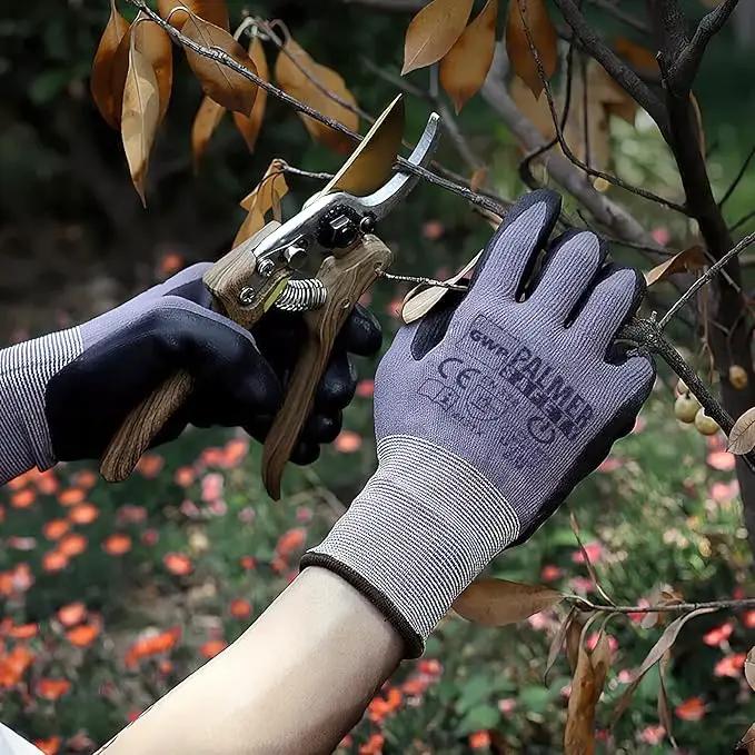 ATERET Work Gloves 12 Pairs Micro-Foam Nitrile Coated Safety Gloves, Seamless Knit Nylon Gloves Home Improvement General Use by GreenHaven Gardens
