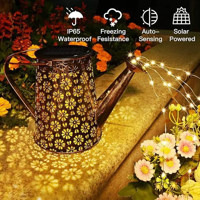 Solar Watering Can with Lights,Solar Outdoor Garden Decor Waterproof Large Hanging Lantern Landscape Lights Outside Decorations for Yard Clearance Porch Patio Pathway Gardening Gift by GreenHaven Gardens