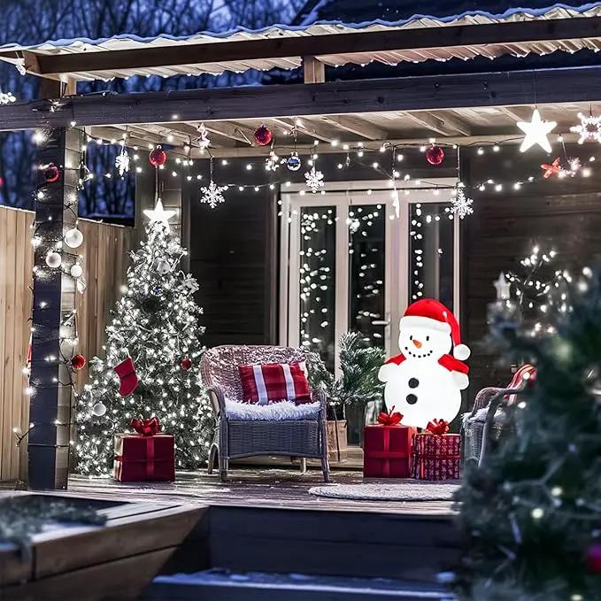 2 Pack Total 400 LED White Solar Christmas Lights, 75.5 Ft 8 Modes Solar String Lights Outdoor Waterproof, Solar Lights for Christmas Wedding Decor Tree Party Patio Decorations by GreenHaven Gardens