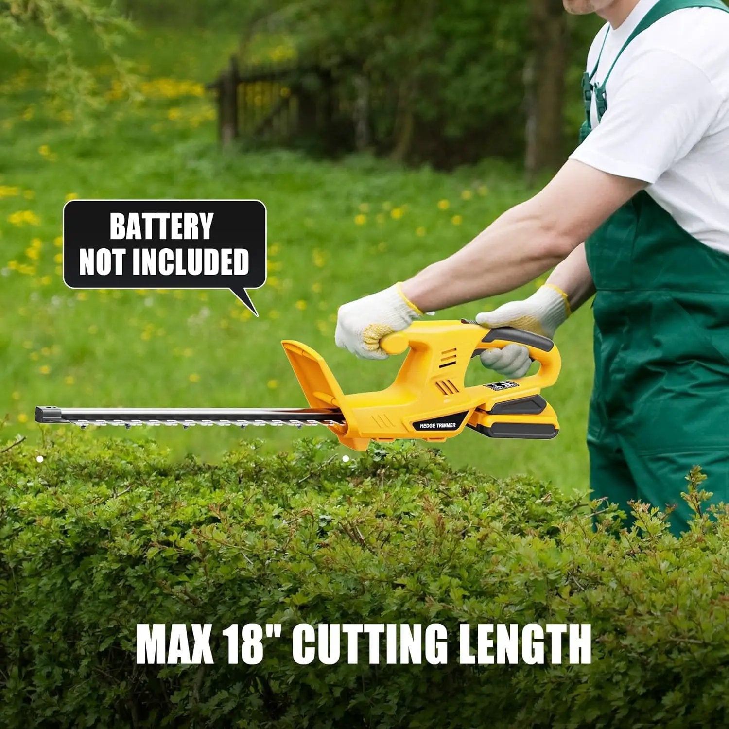 Cordless Hedge Trimmer+String Trimmer+Leaf Blower Combo Compatible with Dewalt 20v Max Battery(Tool Only), Cordless Weed Wacker & Shrub/Bush Trimmer & Electric Leaf Blowers for Lawn Care, Garden, Yard by GreenHaven Gardens