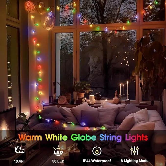 98.4ft 300LED Globe String Lights Outdoor,Crystal Fairy Light IP44 Waterproof Outdoor Hanging Decorative Lights for Home Tent Patio Garden Party Wedding Decor by GreenHaven Gardens