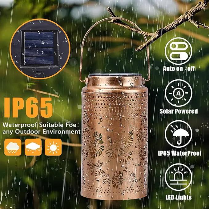 4 Pack Hummingbird Solar Lanterns Outdoor Waterproof, Metal Hanging Lights Decorations for Garden Yard Lawn Patio, Hummingbird Gifts for Women Mom Grandma Sister for Mother'Day Christmas by GreenHaven Gardens