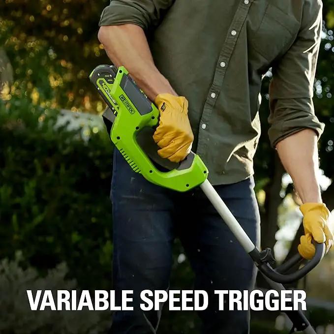 Greenworks 40V 12" Cordless String Trimmer, 2.0Ah Battery and Charger Included by GreenHaven Gardens