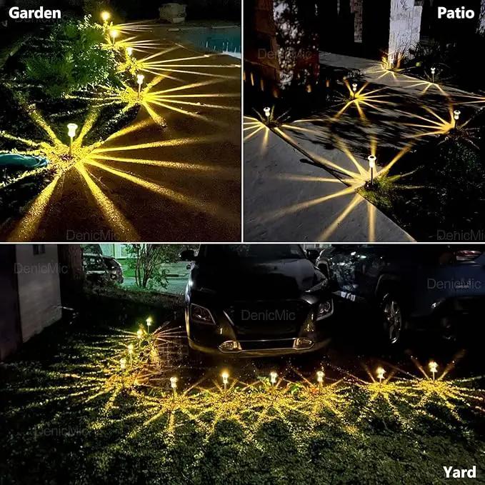 DenicMic Solar Lights Outdoor Pathway Lights 3000K LED Waterproof Acrylic Lamp Head Stainless Steel Stake for Yard Garden Landscape Path Walkway Driveway Patio Lawn (Warm White 10Pack) by GreenHaven Gardens