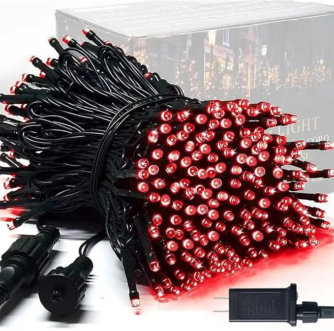 JMEXSUSS 250 LED Red String Lights, 91.5ft Expandable, Waterproof, 8 Modes, Indoor/Outdoor, Christmas Tree, Patio, Bedroom, Party, Holiday Decorations by GreenHaven Gardens