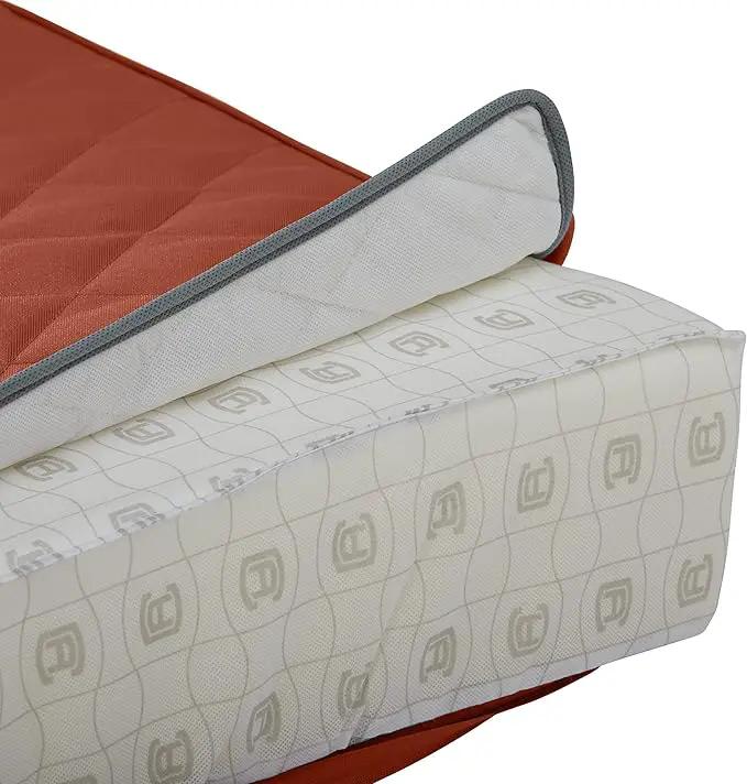 Classic Accessories Montlake FadeSafe Water-Resistant 25 x 22 x 4 Inch Wide Back Patio Quilted Lounge Cushion, Spice by GreenHaven Gardens