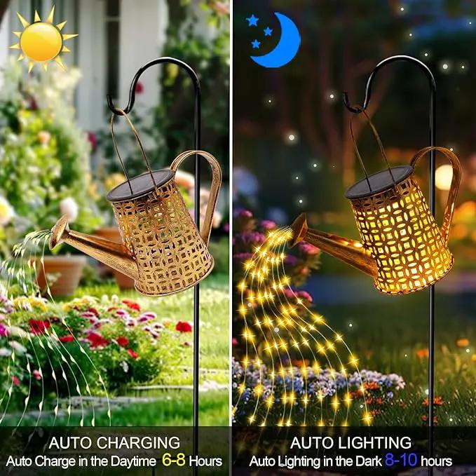 Solar Watering Can Lights, Owl Gifts for Women Mom Grandma Birthday, Waterproof Outdoor Garden Decor Large Hanging Solar Lanterns Garden Lights for Patio Porch Yard Flowerbed Pathway by GreenHaven Gardens