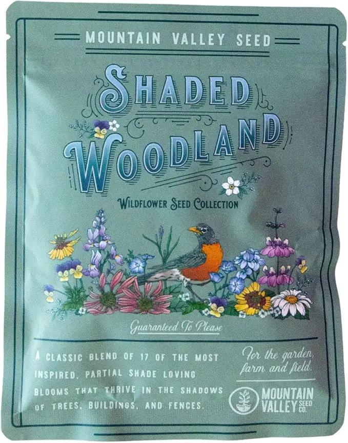 Wildflower Seed Bulk, 3 Oz. (80,000+ Seeds) – 19 Non-GMO Flower Seeds for Shade, Annual & Perennial Wild Flowers Mix for Partial Shade – Shade Tolerant by Mountain Valley Seed by GreenHaven Gardens