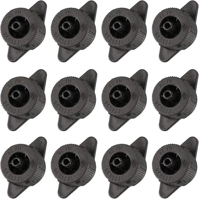 METALLIXITY Pressure Compensating Dripper, (1 Gallon Per Hour) 25Pcs, Plastic Irrigation Drip Emitters - for Watering Garden Lawn Plants, Black by GreenHaven Gardens