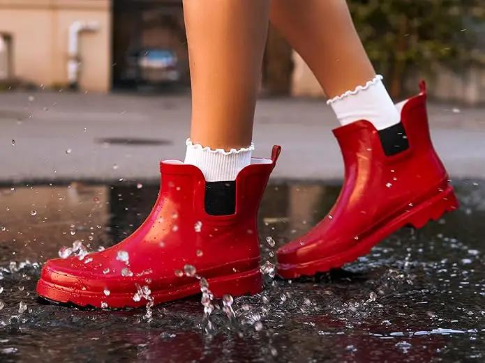 NORTY - Womens Ankle Rain Boots - Ladies Waterproof Winter Spring Garden Boot runs ½ size large by GreenHaven Gardens