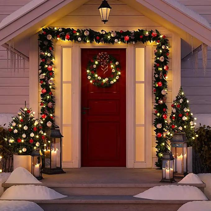 8 Pcs Battery Operated String Lights Outdoor String Lights 33 ft 100 LED Warm White Wire Green Battery Operated Fairy Lights with 8 Modes for Christmas Garden Patio Tree Decorations(8 Pcs,33 ft) by GreenHaven Gardens