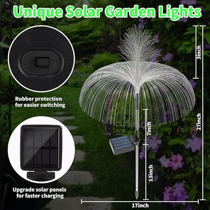 Solar Garden Lights Outdoor Decorative Waterproof, Solar Light for Outside, Yard Lights Solar Flower Decor for Patio Pathway Lawn Party Landscape Decorations, 3 PCS by GreenHaven Gardens