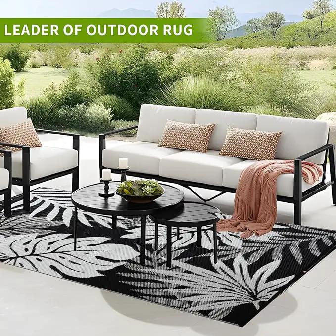 Outdoor Rug 5x8 ft Waterproof, Reversible Outdoor Plastic Straw Rug for Patios Clearance, Outdoor Area Rug Carpet RV Mat for Camping Backyard Deck Porch by GreenHaven Gardens