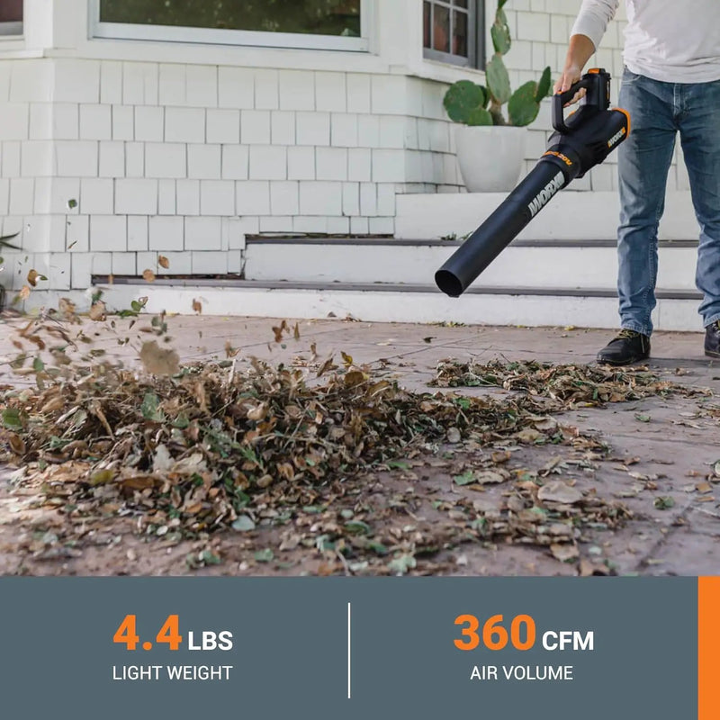 Worx 20V GT Revolution 12" Cordless String Trimmer & Turbine Leaf Blower Power Share Combo Kit - WG930.2 (Batteries & Charger Included) by GreenHaven Gardens