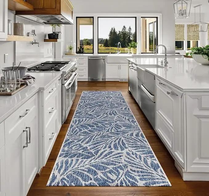 Keen Home Design Terrace Outdoor Runner Rug - 2x12 Washable Indoor/Outdoor Rug for Patio, Kitchen, Balcony, Beach, Garden, Deck and Porch, Size: 2'2"x11'10" by GreenHaven Gardens