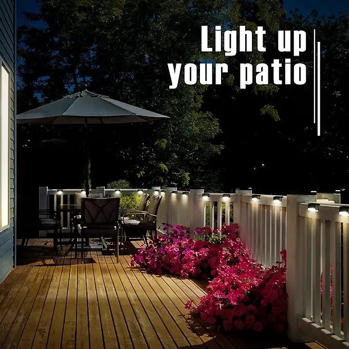 GIGALUMI Led Solar Deck Lights, 16 Pack Waterproof for Outdoor Stairs, Step, Fence, Railing, Yard and Patio (Warm White) by GreenHaven Gardens