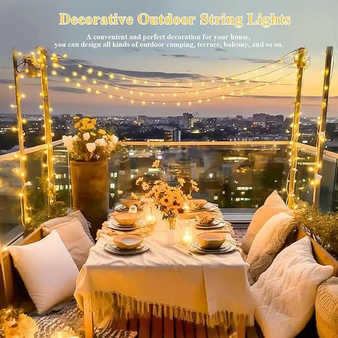 JMEXSUSS 200 LED String Lights Indoor Outdoor Clear Wire, Connectable Warm White Christmas String Lights for Bedroom, 66 Ft Twinkle Fairy String Lights Plug in for Home Wedding Tree Yard Patio Spring by GreenHaven Gardens