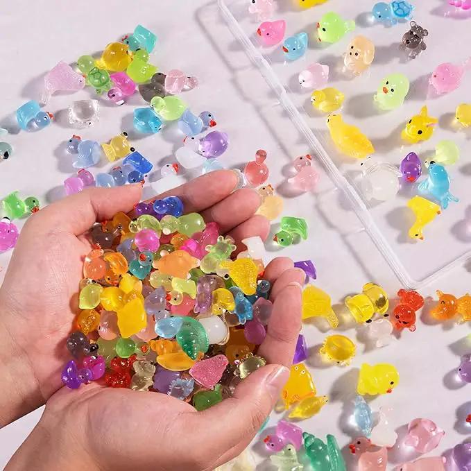 Tiny Resin Animals Figures to Hide 120 Pcs Mini Resin Animals Bulk for Miniature Fairy Garden Accessories Micro Landscape Aquarium Potted Decoration by GreenHaven Gardens