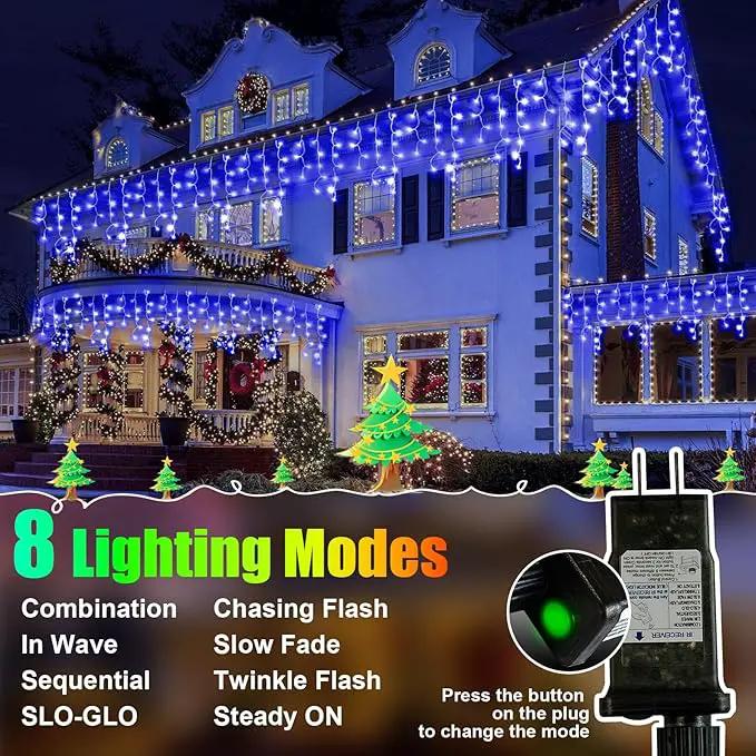 98FT 900LED F8 Upgraded Christmas Lights Decorations - 8 Modes Waterproof Outdoor Fairy String Lights With Memory and Timer - Plug-in for Holiday, Party, Wedding, Home, Roof by GreenHaven Gardens