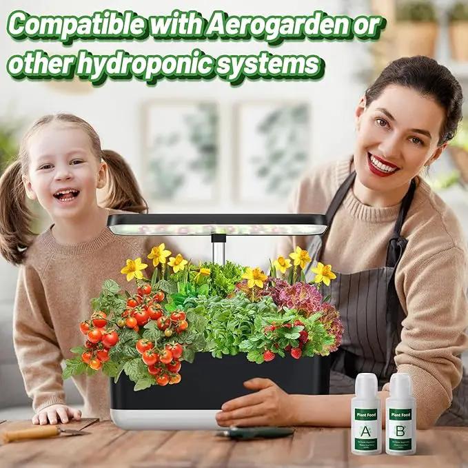 50pcs Hydroponic Grow Sponges for Aerogarden - Seed Sprout Pods Kit with Plant Food, Compatible with Most Indoor Hydroponics Plants Growing System by GreenHaven Gardens