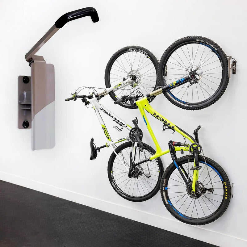 StoreYourBoard Bike Swivel Rack – Wall Mounted Garage Bike Storage, Vertical Hanger with 120° Swing Design & Stopper, Space-Saving Indoor Wall Mount – Fits Kids Bikes, BMX & More by GreenHaven Gardens