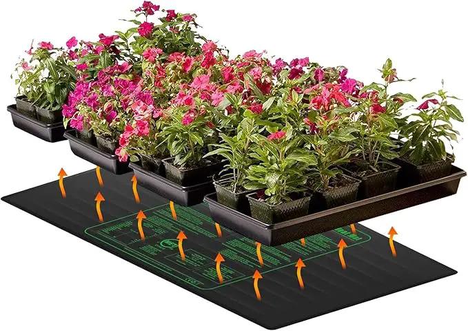 iPower 48" x 20" Waterproof Durable Seedling Heat Mat Warm Hydroponic Plant for Indoor Gardening Germination Starting, 2 Pack by GreenHaven Gardens