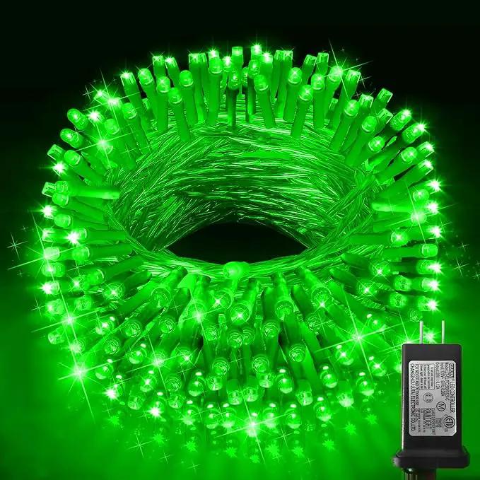 KNONEW Outdoor Christmas Lights 300 LED 99ft String Lights 8 Modes & Memory Fairy Light Plug in Waterproof LED String Lights for Xmas Yard Tree Wedding Party Holiday Decorations(Green) by GreenHaven Gardens