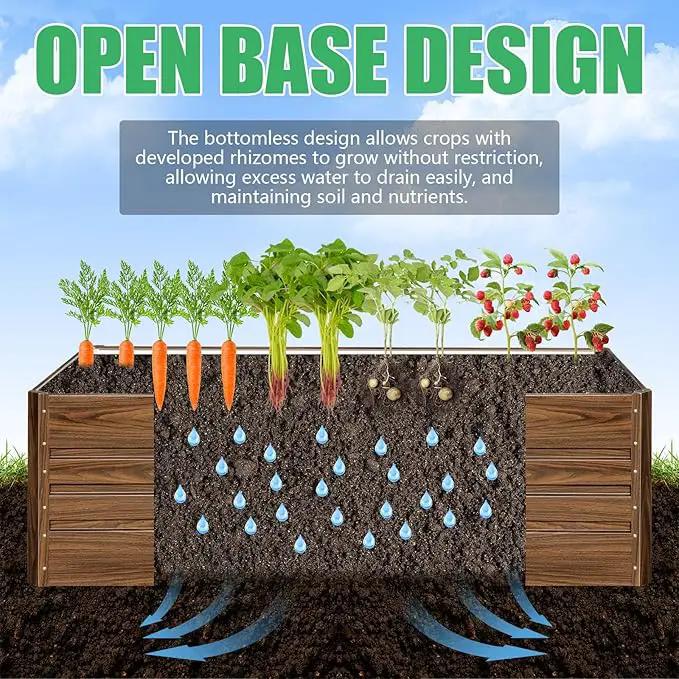 SnugNiture Galvanized Raised Garden Bed 6x3x2FT Outdoor Large Metal Planter Box Steel Kit for Planting Vegetables, Flowers by GreenHaven Gardens