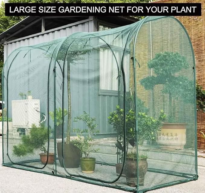 Poray Large Tunnel 8.2'x4' Plant Netting Cover, 6FT Tall Crop Cage Tomato Netting,Pest Guard Cover for Vegetables &Fruits,Durable Gardening Net for Plant and Animal by GreenHaven Gardens