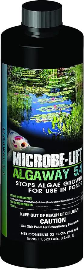 MICROBE-LIFT Algae Control Bundle for Ponds and Water Gardens, Includes ALGA32 Algaway 5.4 (32 oz) + PL Pond Bacteria and Outdoor Water Garden Cleaner (32 oz) by GreenHaven Gardens