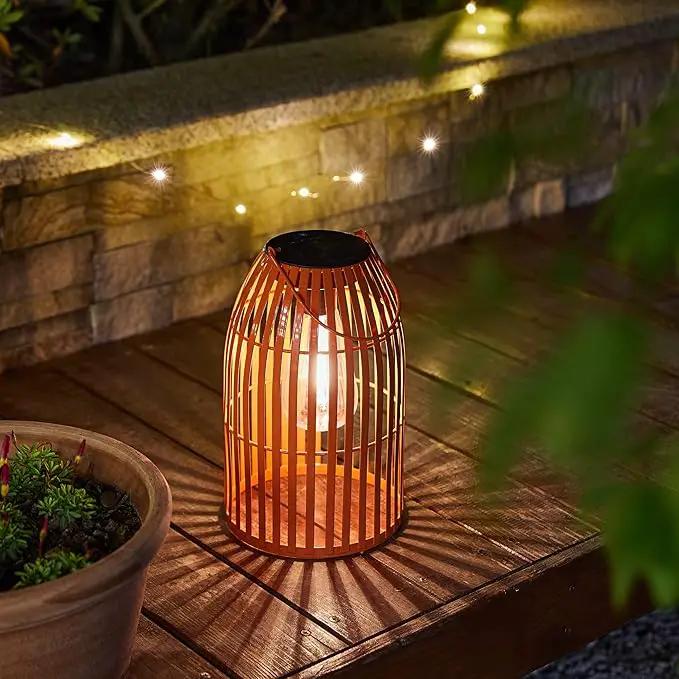Solar Lantern Outdoor Waterproof Hanging Metal Birdcage Shaped Lantern Decorative Solar Light for Garden Yard Patio Porch by GreenHaven Gardens