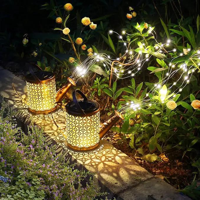 2 Pack Watering Can with Lights,Solar Lanterns Outdoor Hanging Waterproof Garden Decor,Solar Outdoor Garden Decorative,Decorations for Lawn Path Patio by GreenHaven Gardens