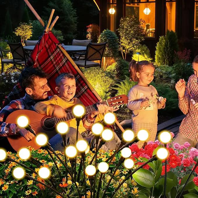 Solar Lights Outdoor (2 Pack-20 LEDs)，Waterproof Garden Fairy Swaying Firefly Lights ，Gifts for Outdoor Decorations，Suitable for Patio, terraces, lawns and Paths by GreenHaven Gardens