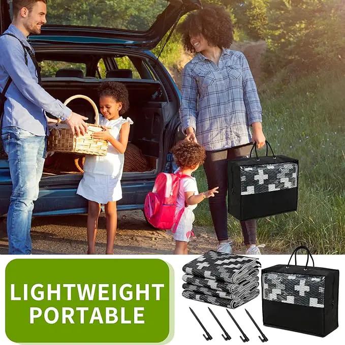 Outdoor Rug 5x8 ft Waterproof, Reversible Outdoor Plastic Straw Rug for Patios Clearance, Outdoor Area Rug Carpet RV Mat for Camping Backyard Deck Porch by GreenHaven Gardens