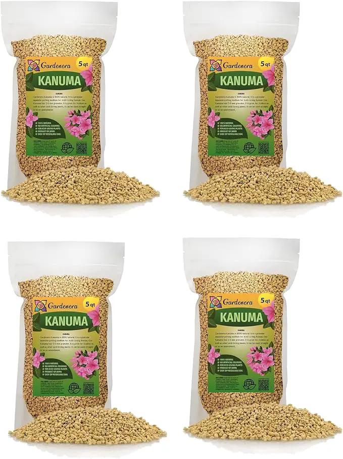 Elevate Your Acidic Soil Mix with Gardenera's Kanuma Soil Amendment - Improves Nutrient Uptake and Root Health - 20 Quart by GreenHaven Gardens