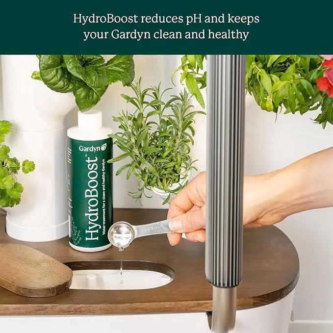 Gardyn HydroBoost for Gardyn Hydroponic Indoor Gardens - 250 ML (Plant Based Water Treatment-Lowers PH, Balances Plant Nutrients & Reduces Need for More Intensive Hydroponic Growing System Cleanings) by GreenHaven Gardens