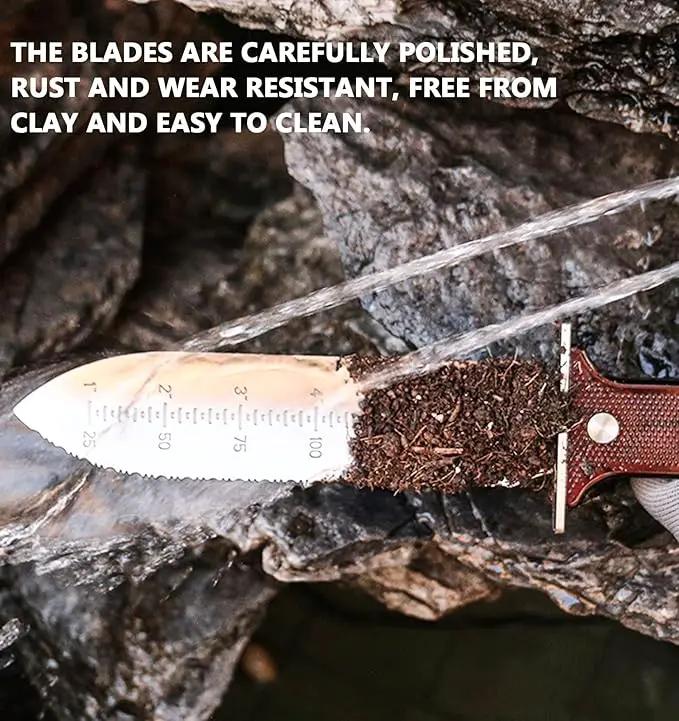 Hori Hori Garden Knife Tool - Stainless Gardening knife,With Sheath Soil Knife,Weeding Knife Yes Garden Digging, for Gardeners 2PACK by GreenHaven Gardens