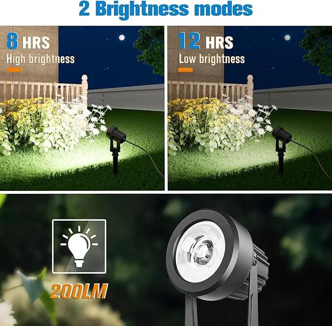 APONUO Solar Spot Lights Outdoor 4-in-1 Solar Landscape Lighting Dusk to Dawn Solar Uplights IP65 Waterproof 9.8ft Cable Outdoor Spot Lights for Yard Pathway Garden Tree Decoration (Cool White) by GreenHaven Gardens
