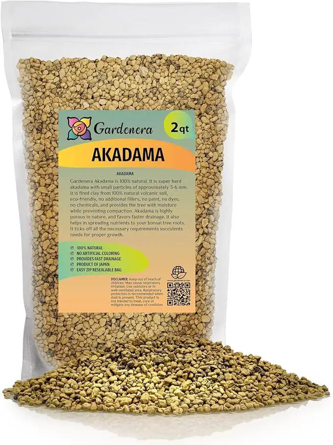 Pure Hard Akadama for Bonsai/Succulent Soil - (3mm-6mm) Small Grain for Cactus, Bonsai Plants Soil Amendment, Prevent Over Water, Provides Optimal Water Retention, Fast Drainage (2 Quart) by GreenHaven Gardens