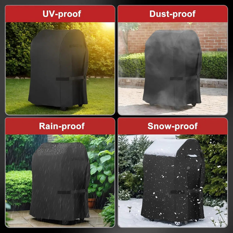 LBTING Grill Cover, 40-inch Heavy Duty 300D Oxford Waterproof Windproof UV Resistant BBQ Gas Grill Cover for Outdoor Barbecue Fit Most Brands Weber, Brinkmann, Char Broil, Holland by GreenHaven Gardens