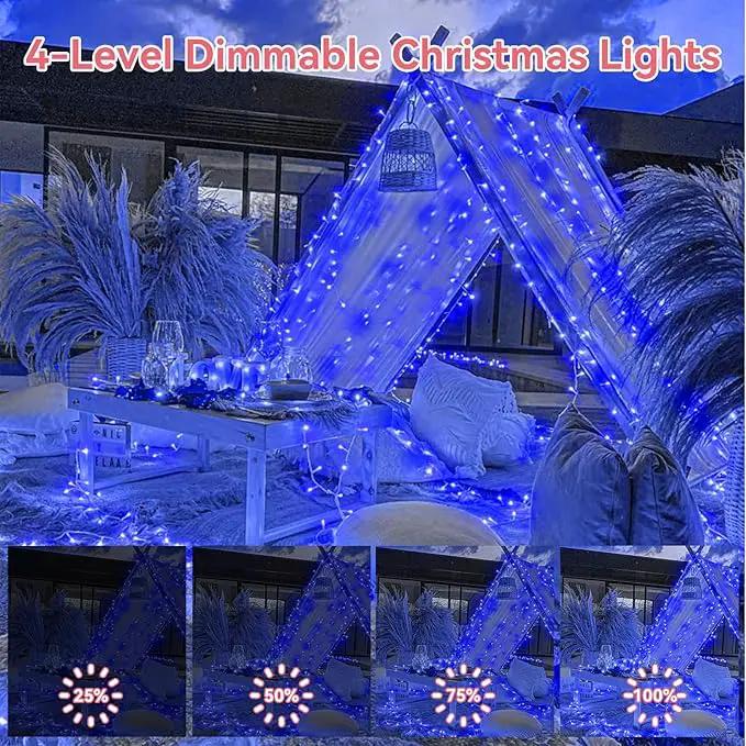 Heceltt 1140 LED 449 FT String Lights Outdoor, 8 Modes Easter Lights Plug in, IP44 Waterproof Led String Lights with Timer and Memory for Yard Party Garden Wedding Decorations (Blue) by GreenHaven Gardens