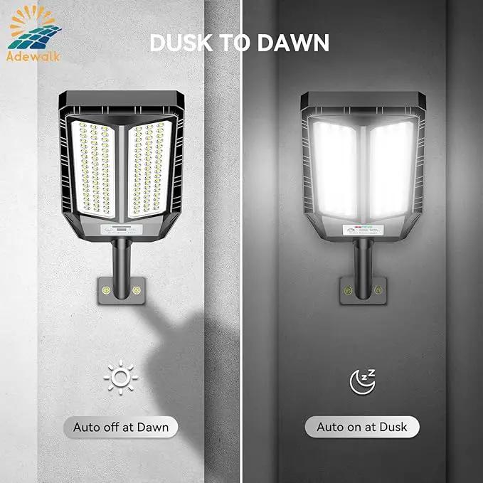 5000W Solar Lights Outdoor - 7000K LED Solar Street Lights Outdoor with Motion Sensor and Remote Control, IP66 Waterproof, Dusk to Dawn for Yard, Patio, 2 Pack by GreenHaven Gardens